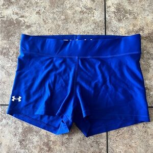 Royal blue Under Armour spandex shorts. Size XL